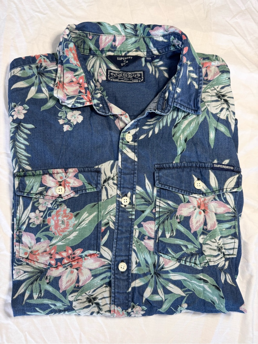 SuperDry Floral Shirt- Men’s Size L